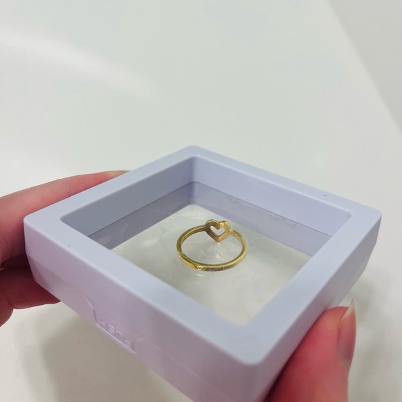 Yellow Gold Simulated Diamond Ring - Picture 2 of 2